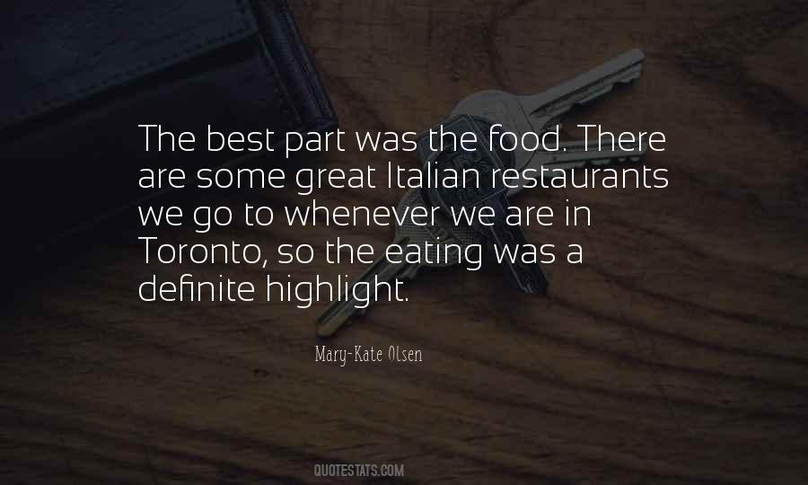 Quotes About Italian Food #1458507