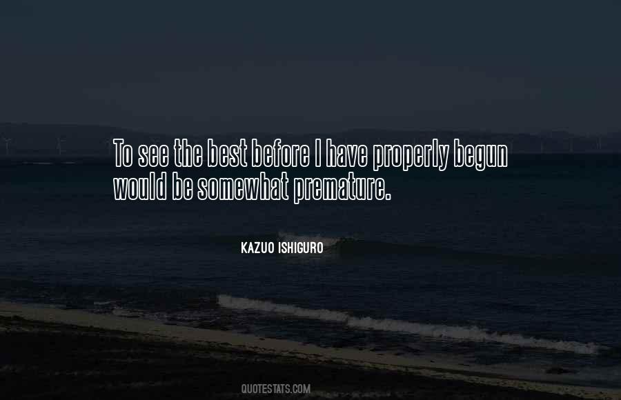 Quotes About Premature #144566