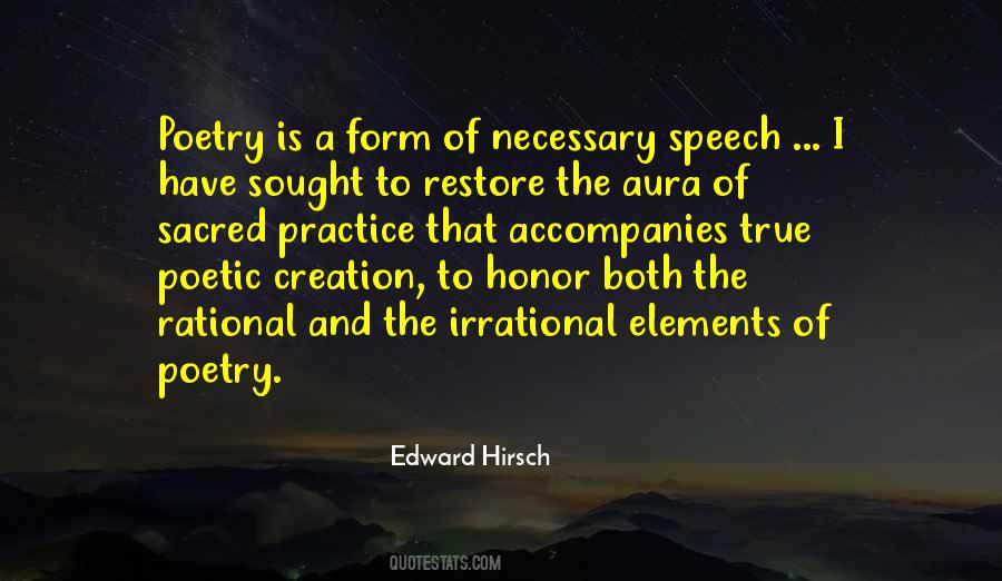 Edward Hirsch Quotes #224214