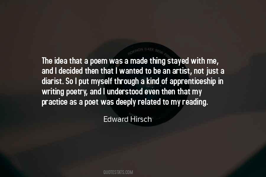 Edward Hirsch Quotes #252825