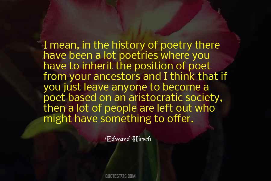 Edward Hirsch Quotes #814086