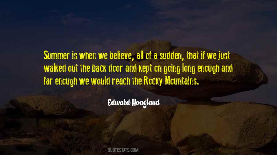 Edward Hoagland Quotes #1032489