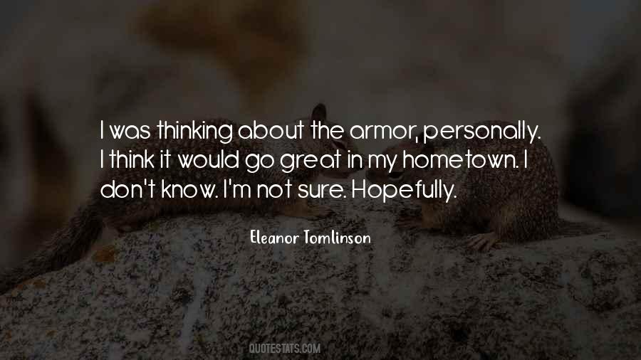 Eleanor Tomlinson Quotes #401467