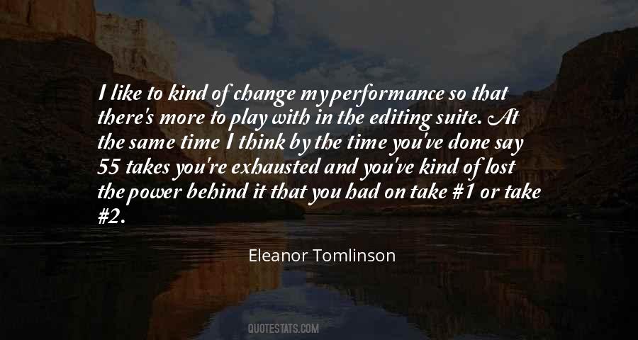 Eleanor Tomlinson Quotes #976617