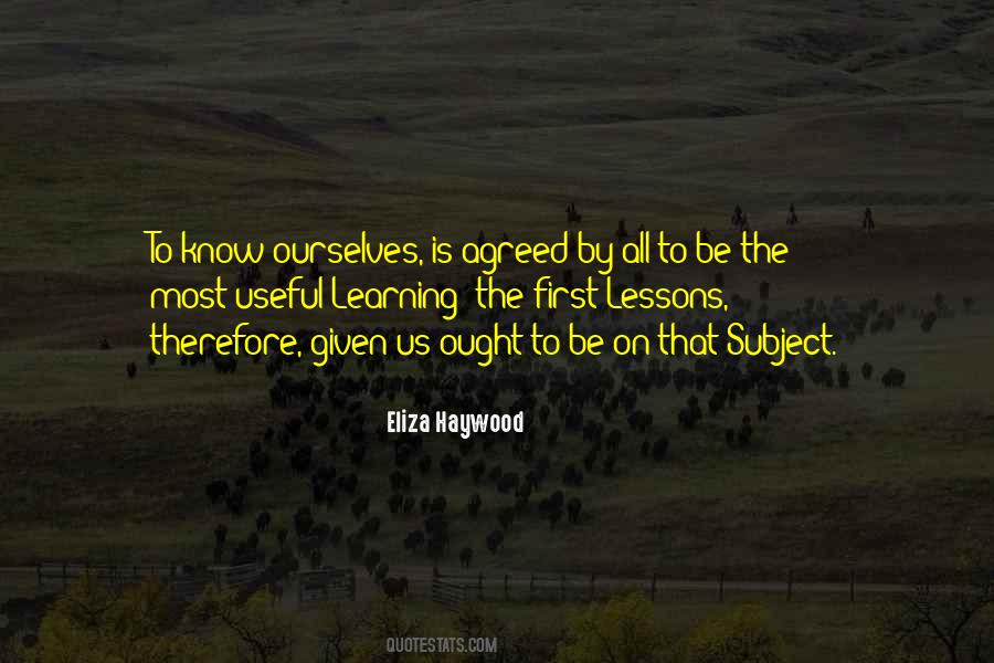 Eliza Haywood Quotes #1071443