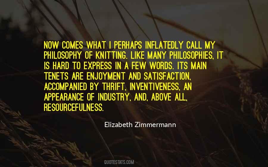 Elizabeth Zimmermann Quotes #1782913