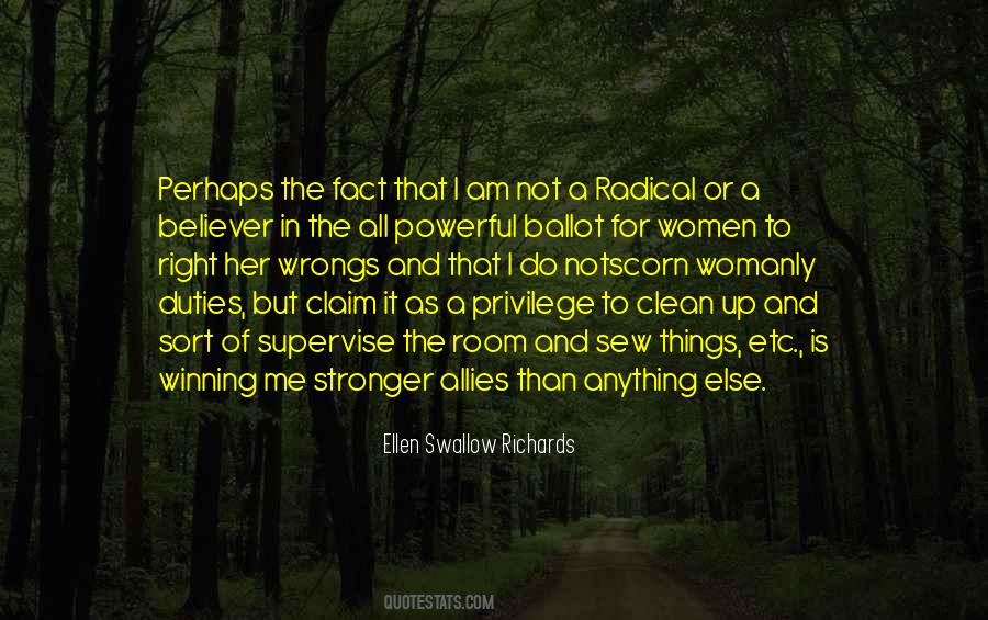 Ellen Swallow Richards Quotes #529566