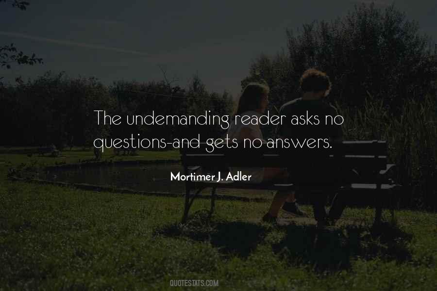 Quotes About No Answers #1590792