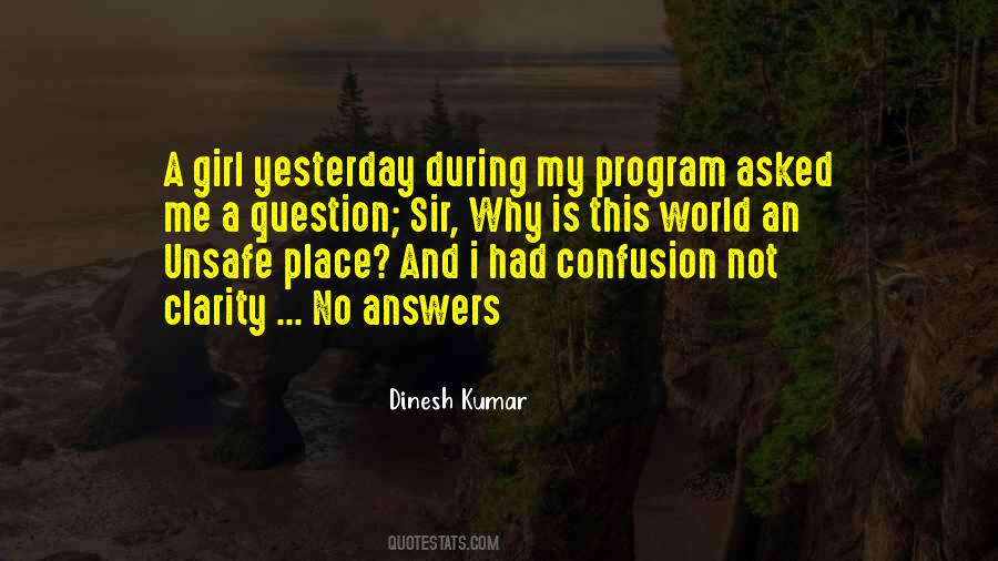 Quotes About No Answers #605941