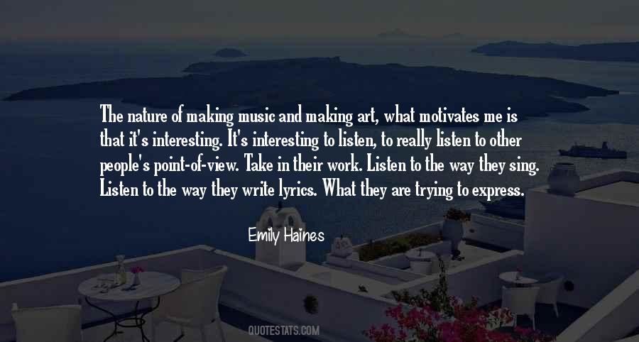 Emily Haines Quotes #795316