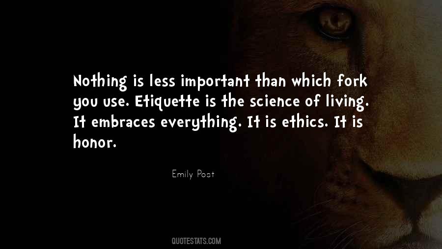 Emily Post Quotes #352708