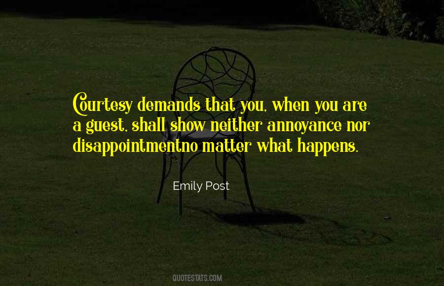 Emily Post Quotes #478767
