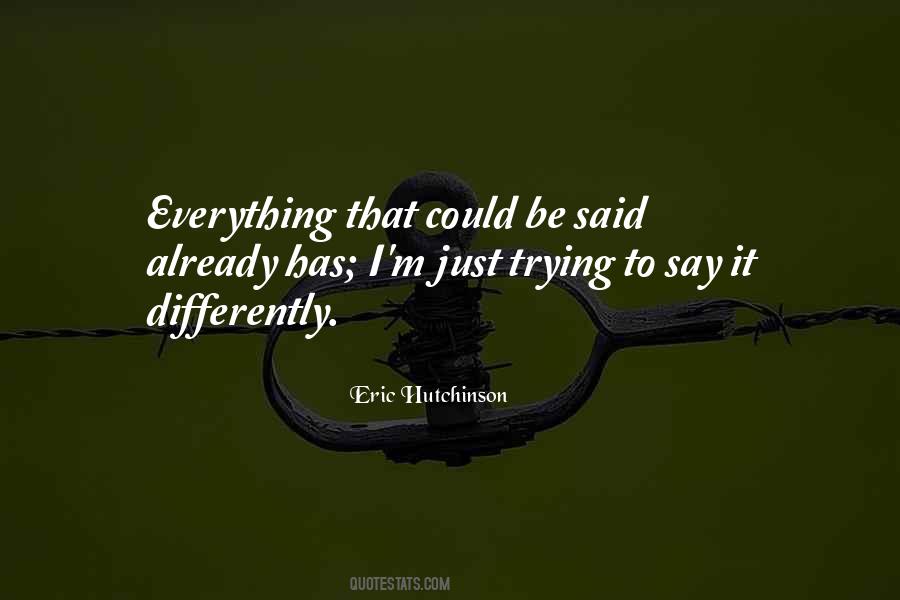 Eric Hutchinson Quotes #1768387