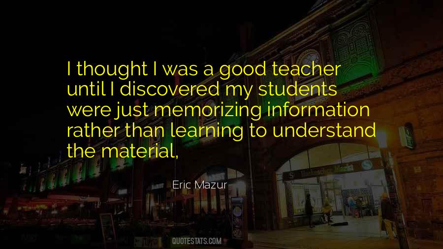 Eric Mazur Quotes #810229