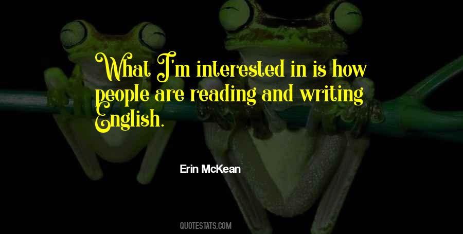 Erin Mckean Quotes #779143