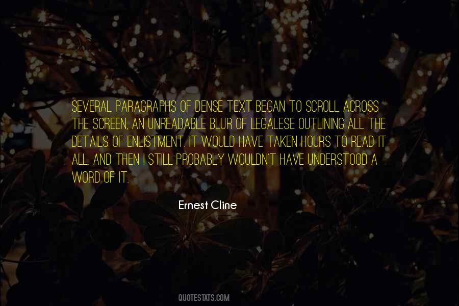 Ernest Cline Quotes #63528