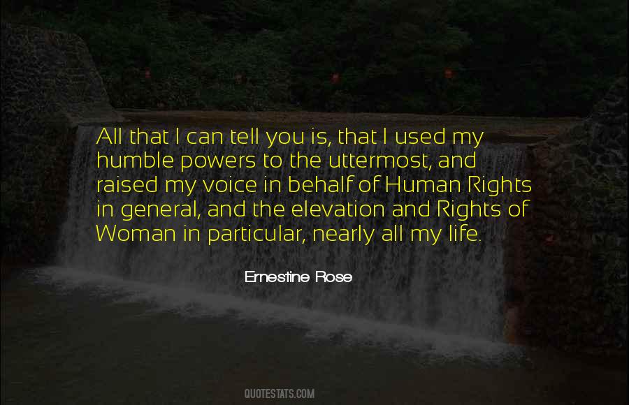 Ernestine Rose Quotes #378012
