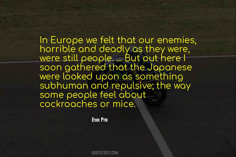 Ernie Pyle Quotes #679629
