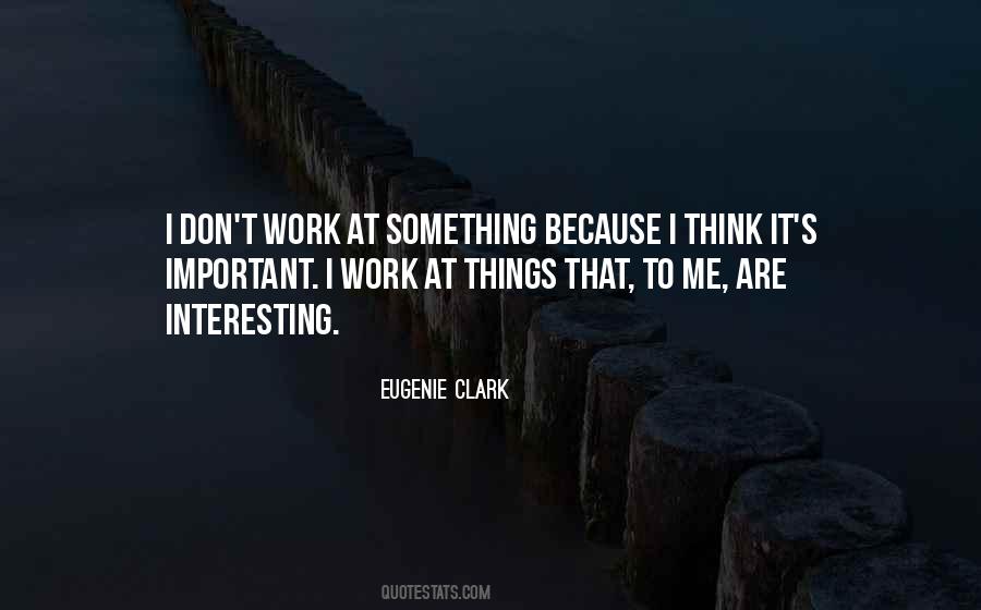 Eugenie Clark Quotes #811589