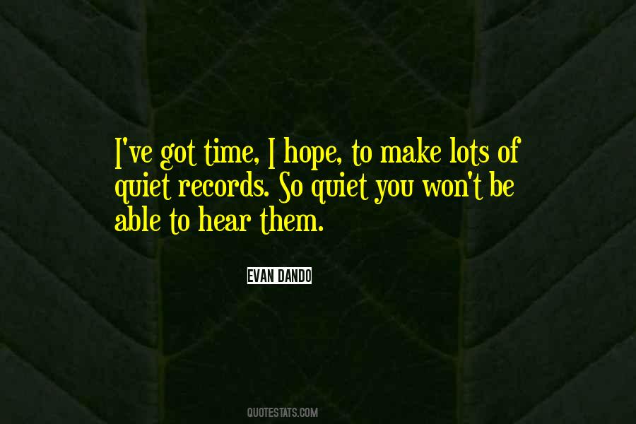 Evan Dando Quotes #548704