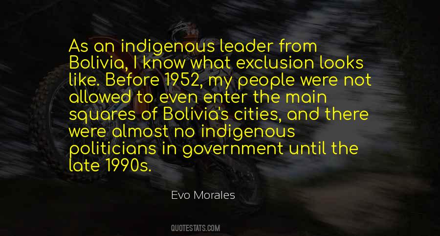 Evo Morales Quotes #1105809