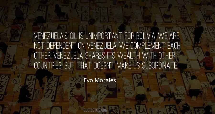 Evo Morales Quotes #271220