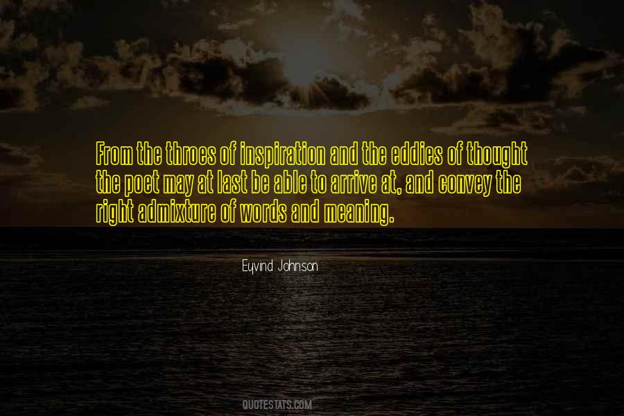 Eyvind Johnson Quotes #413246