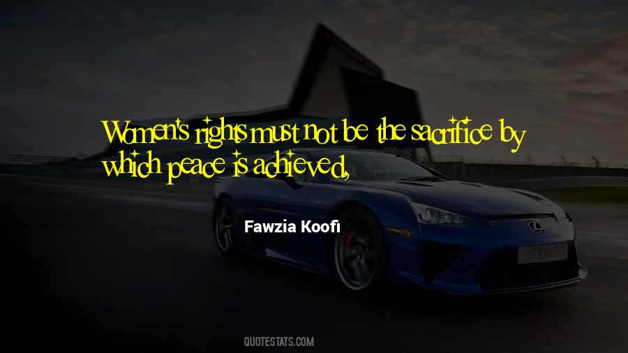 Fawzia Koofi Quotes #510993