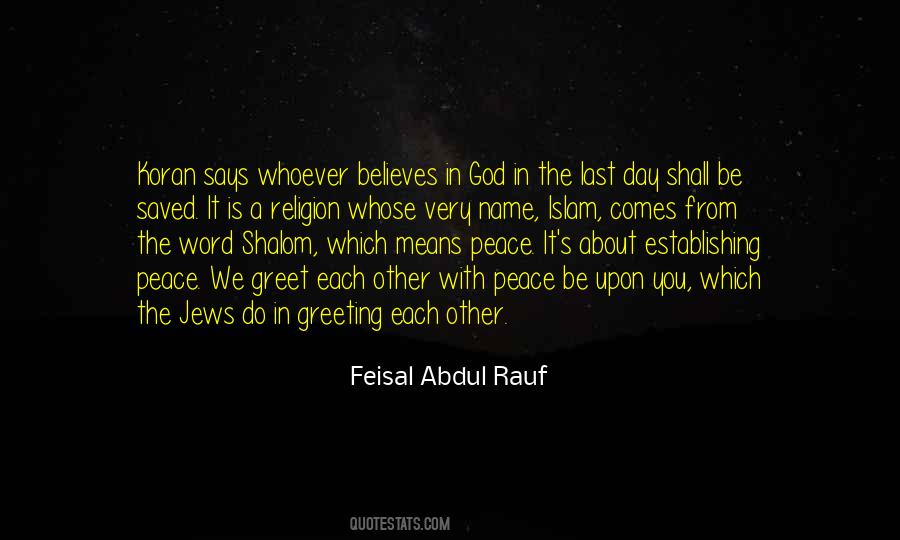 Feisal Abdul Rauf Quotes #427258