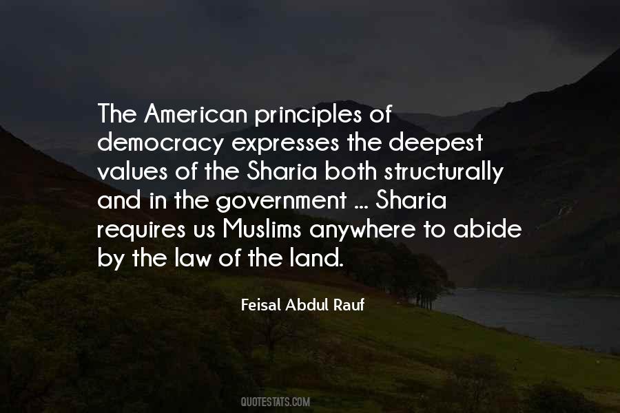Feisal Abdul Rauf Quotes #557245
