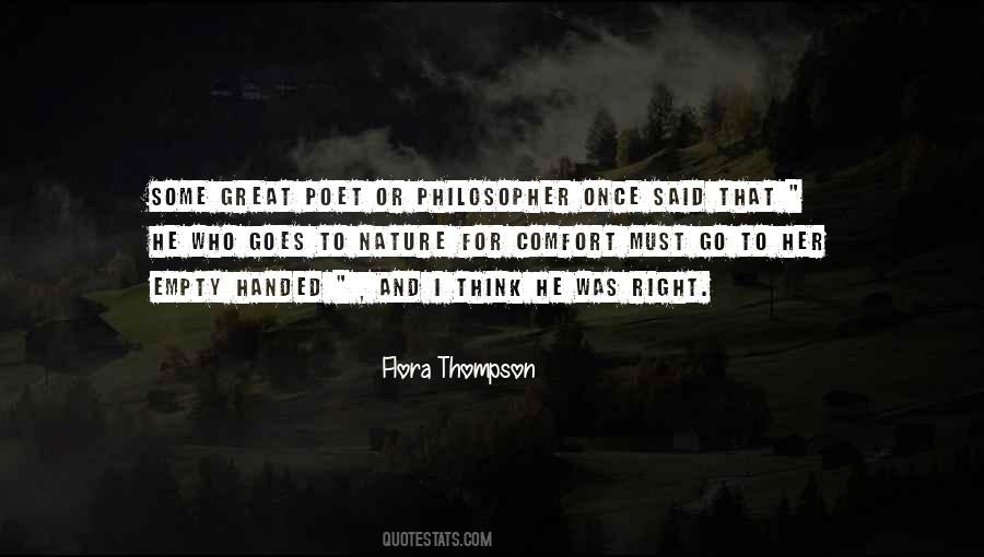 Flora Thompson Quotes #1384885