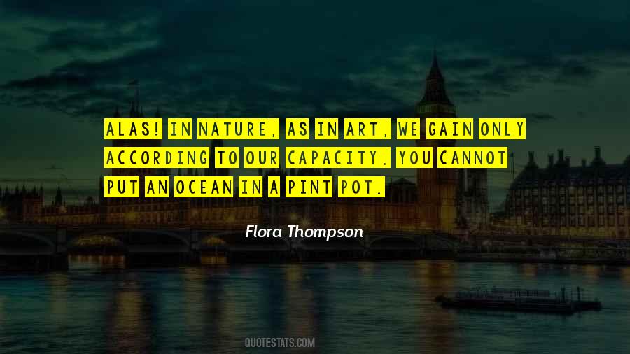 Flora Thompson Quotes #1489804