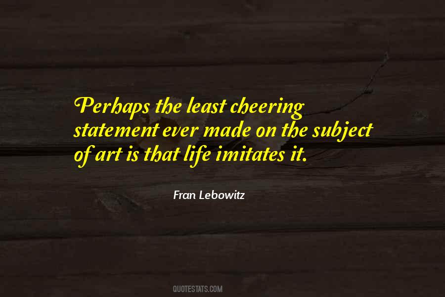 Fran Lebowitz Quotes #262582