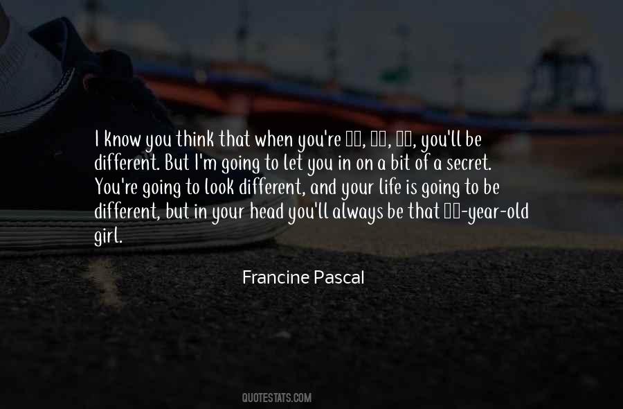 Francine Pascal Quotes #1271689