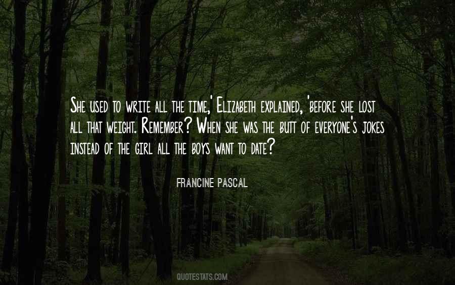 Francine Pascal Quotes #411645