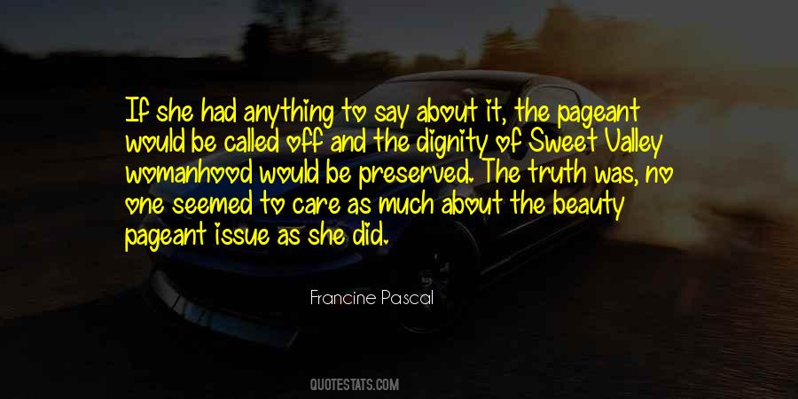 Francine Pascal Quotes #451664