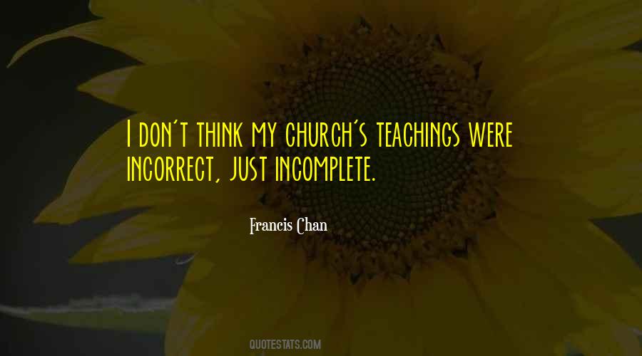 Francis Chan Quotes #344560