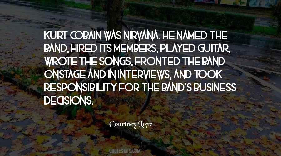 Quotes About Cobain #949362
