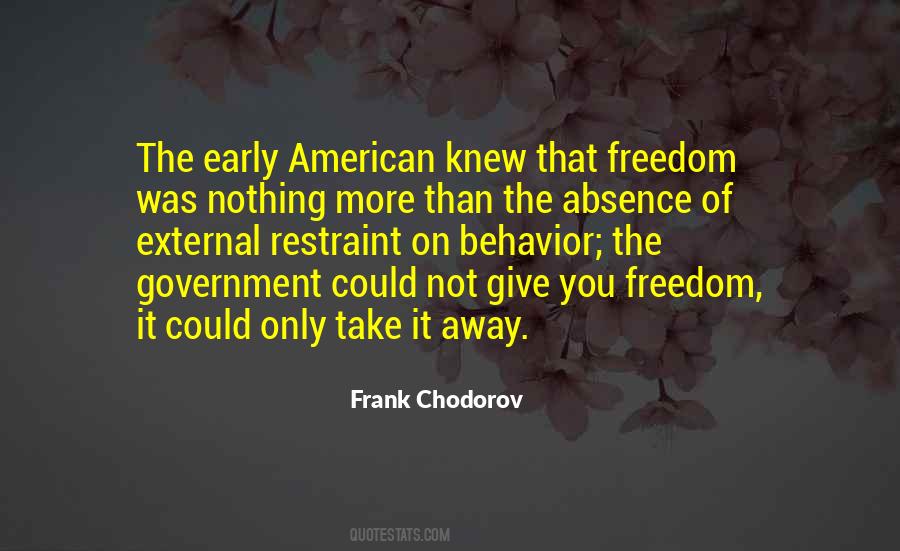 Frank Chodorov Quotes #1502606