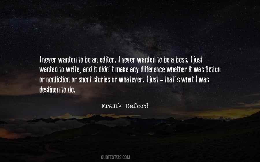 Frank Deford Quotes #1103690