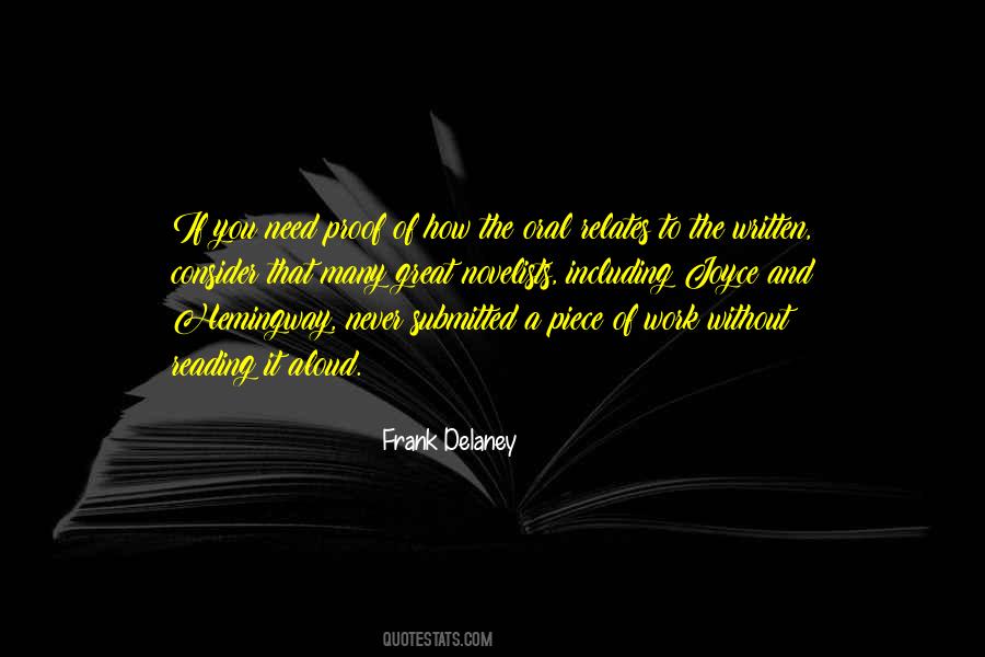 Frank Delaney Quotes #153796