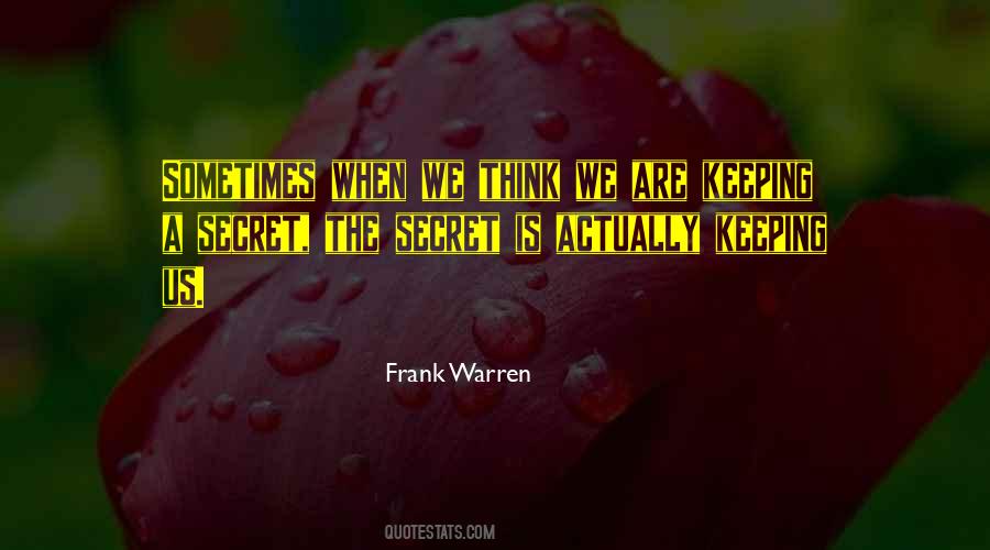 Frank Warren Quotes #491446