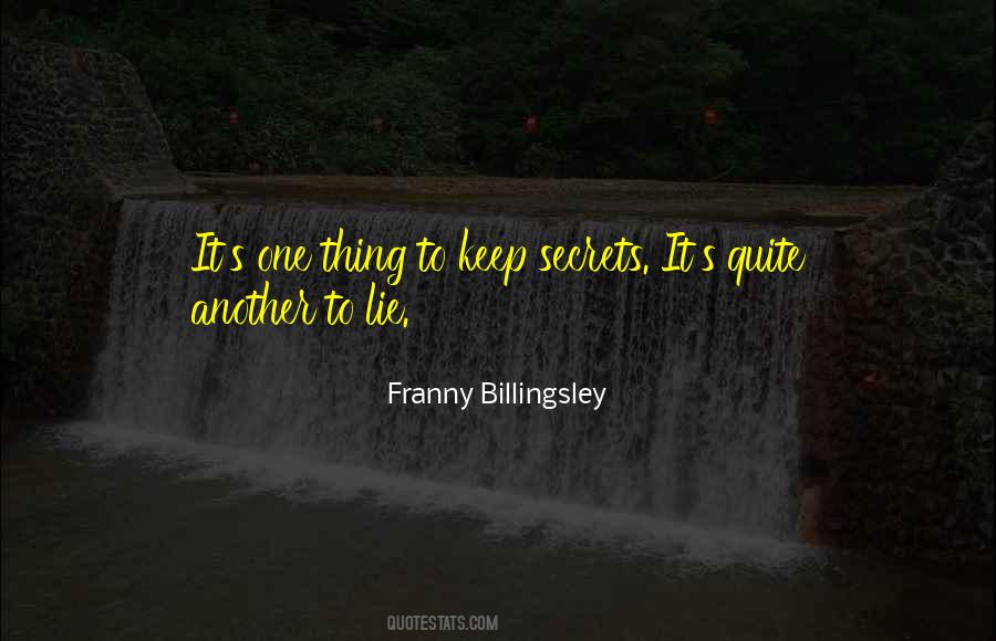 Franny Billingsley Quotes #243742