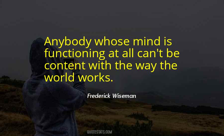 Frederick Wiseman Quotes #1512138