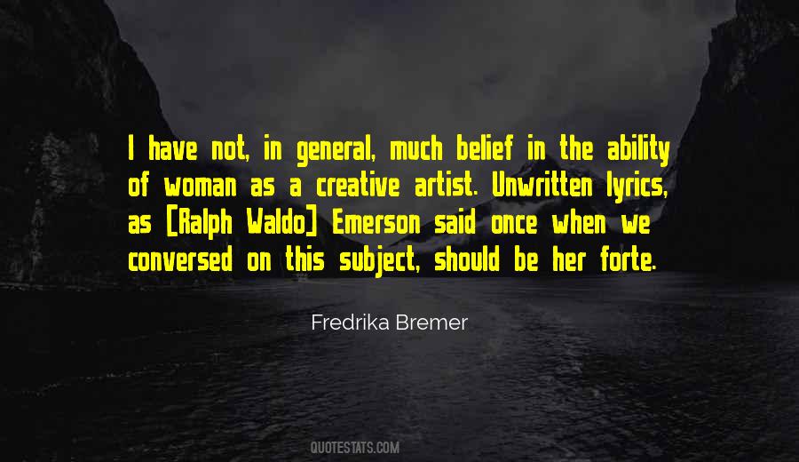Fredrika Bremer Quotes #1592431
