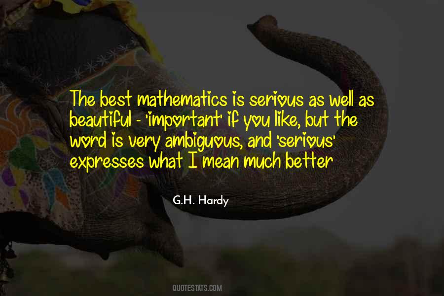 G H Hardy Quotes #1409577