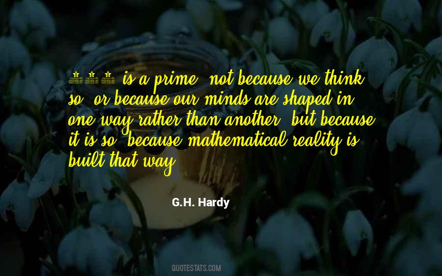 G H Hardy Quotes #759877