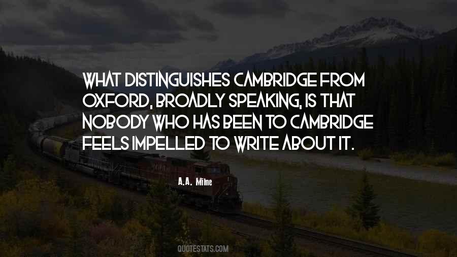 Quotes About Cambridge #581566