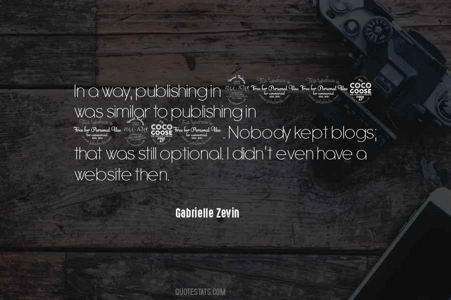 Gabrielle Zevin Quotes #358795