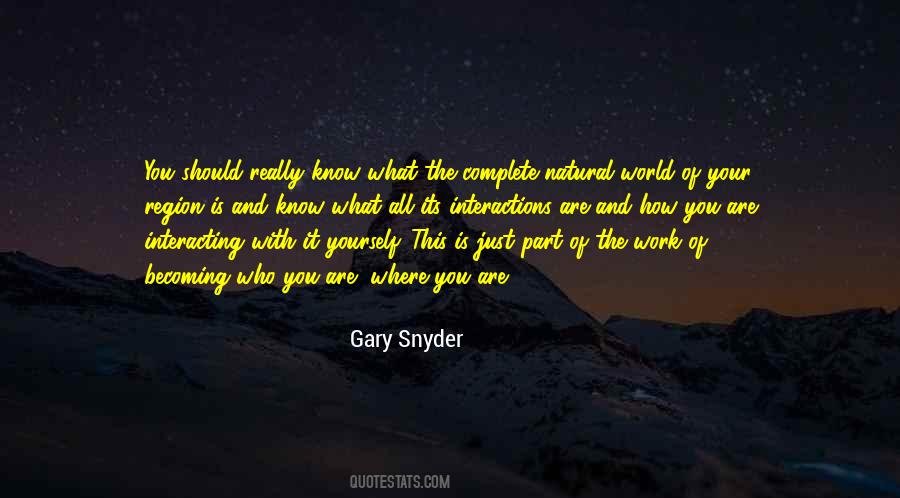 Gary Snyder Quotes #402333